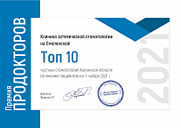 Диплом ПРОДОКТОРОВ 2021 год