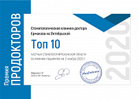 Диплом ПРОДОКТОРОВ 2020 год